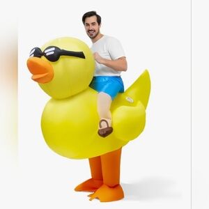 Spooktacular Creations Adult Halloween Inflatable Costume Riding a Duck